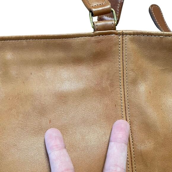 Vintage Coach 4065 British Slouchy Fall Tote Made in USA Quiet Luxury Classic - Picture 9 of 15